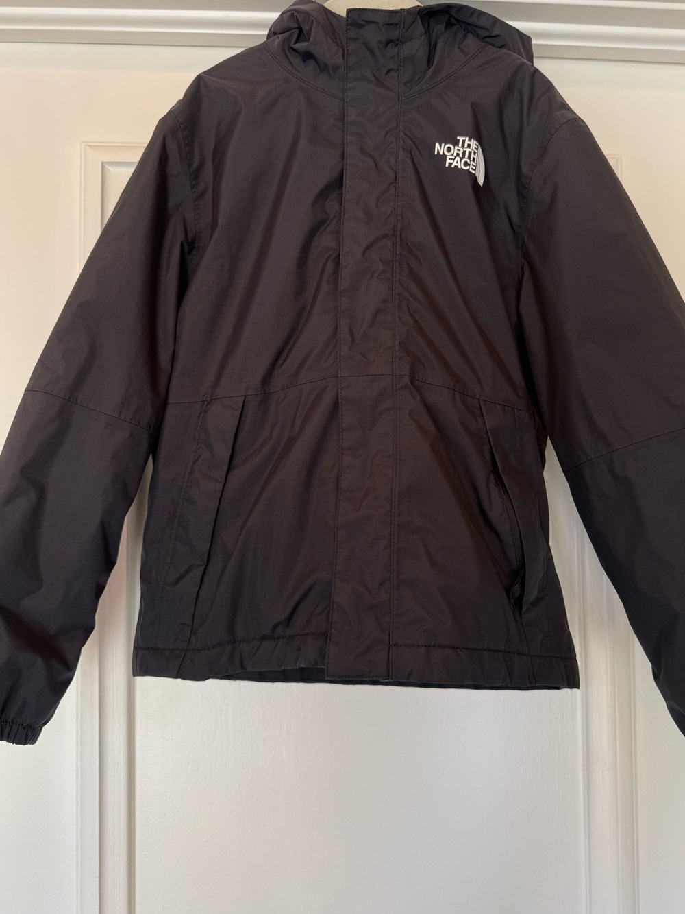 The North Face Black Hooded Windbreaker Jacket